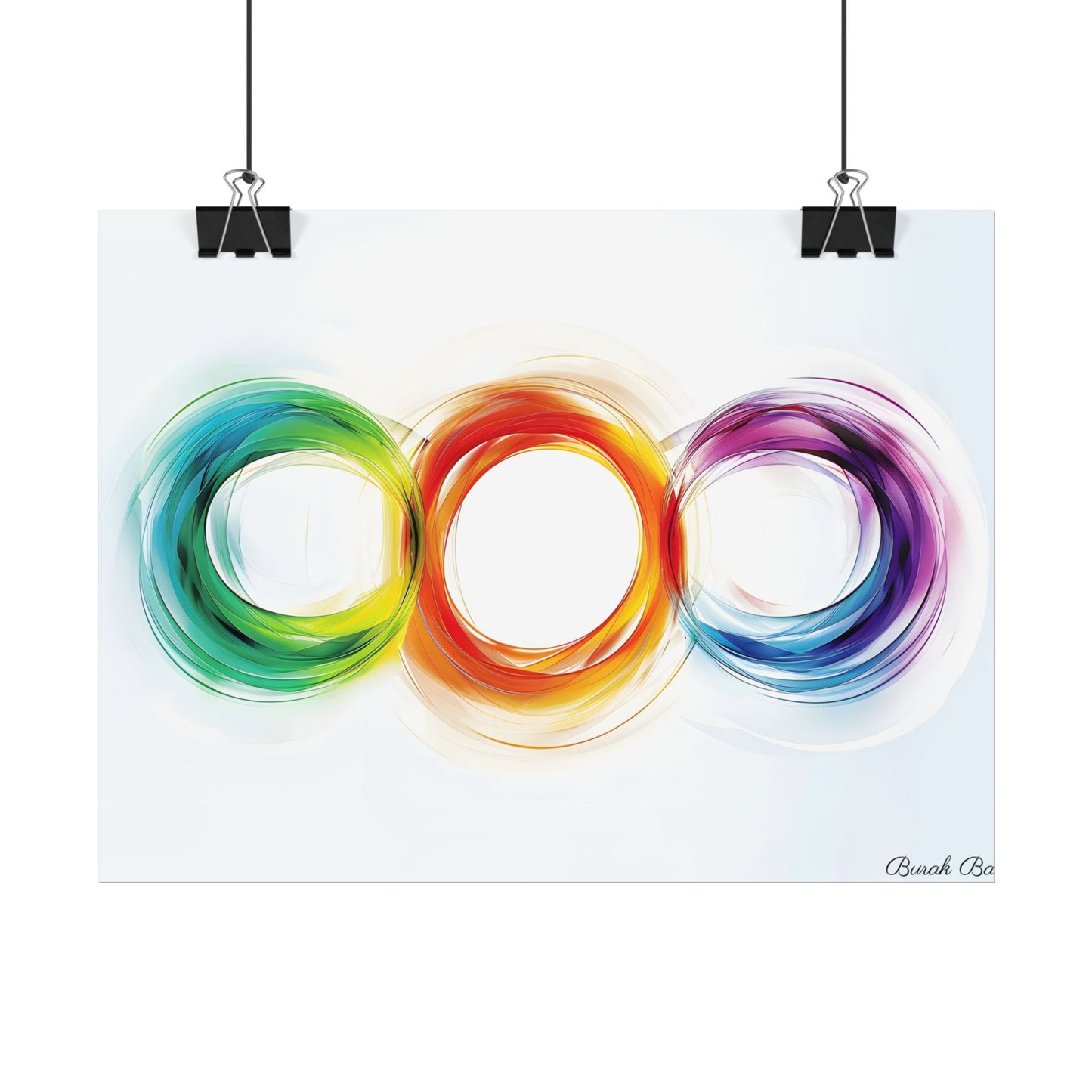 Colorful Swirls: Graphic Art Design - Poster
