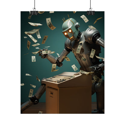 Robotic Art Heist: Modern Masterpieces Meet Metal Minds - Poster