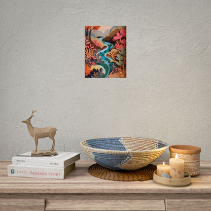 Eye-Catching American Landscape: Paper Quilling Art - Poster