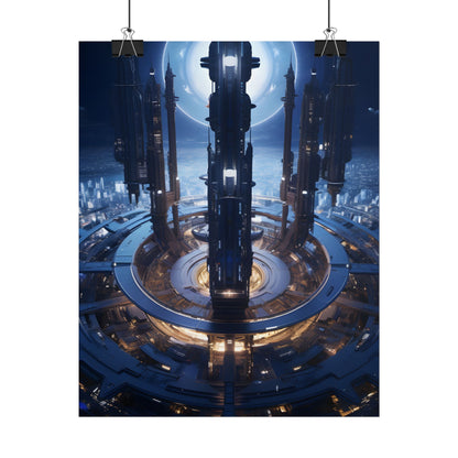 Massive Space Station: A Complex Oasis in Outer Space - Poster