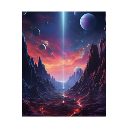 Black Hole Odyssey: A Massive Planet in Space - Poster