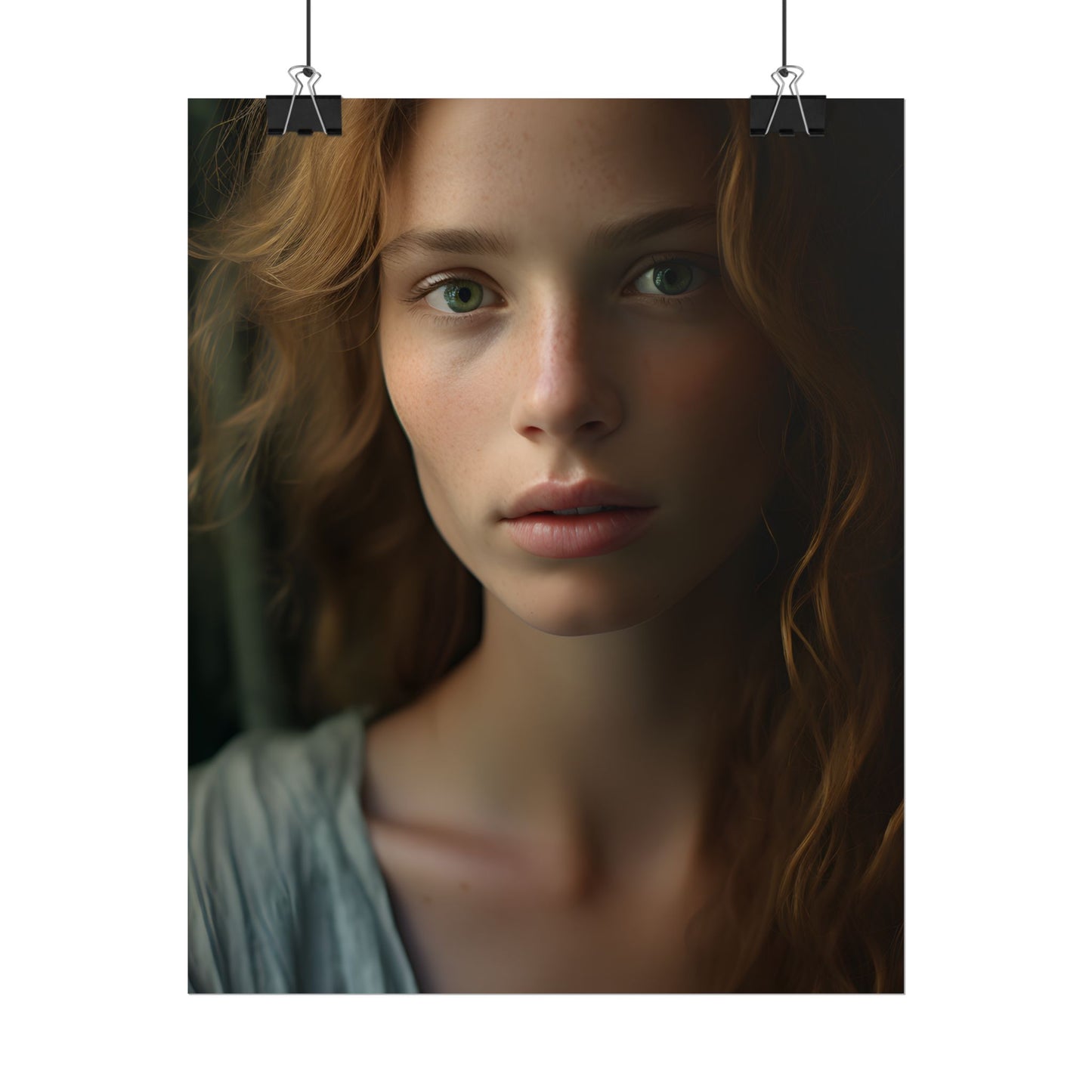 Close-Up Joy: Light Blue Eyes - Poster