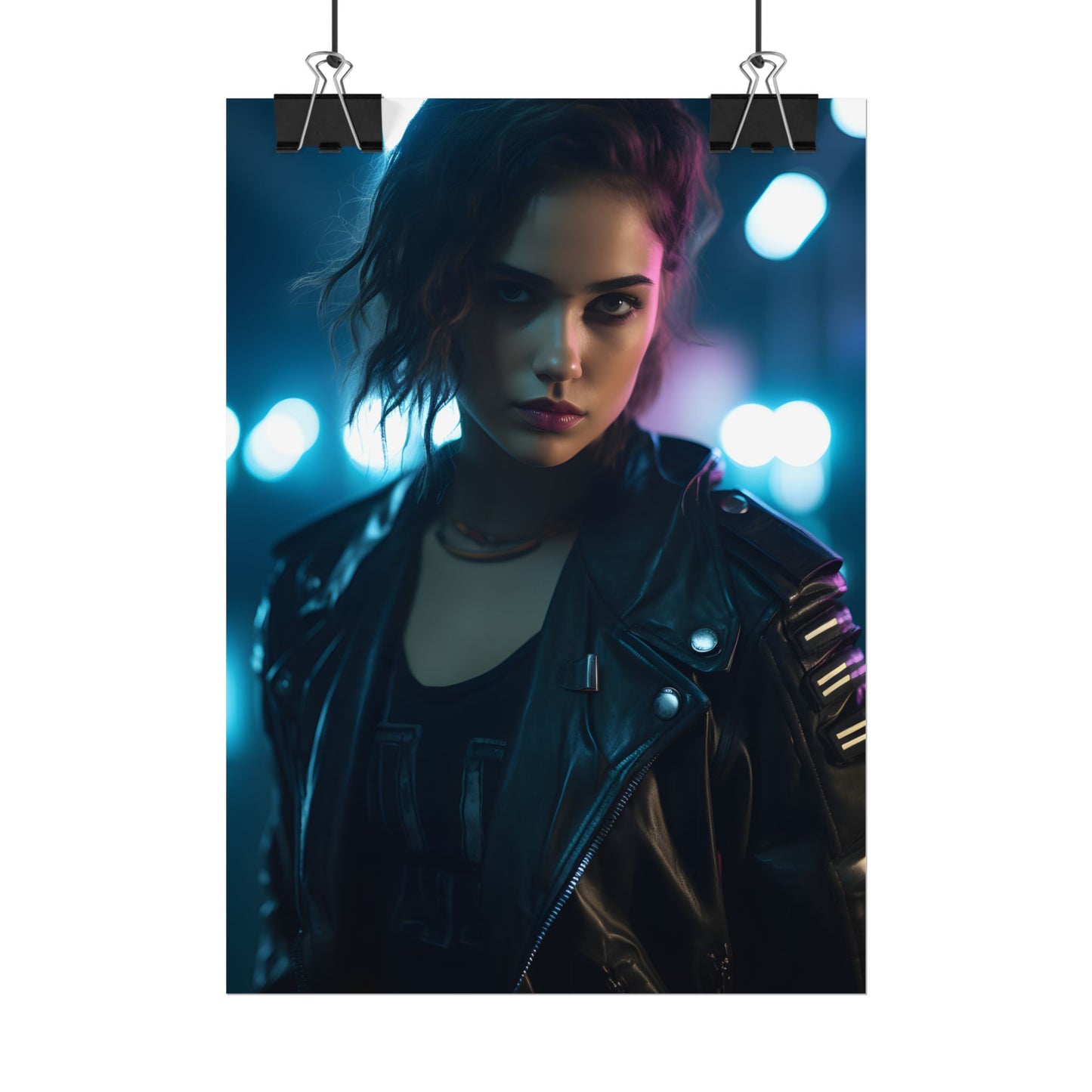 Cyberpunk Dark Beauty: Teenage Artwork - Poster