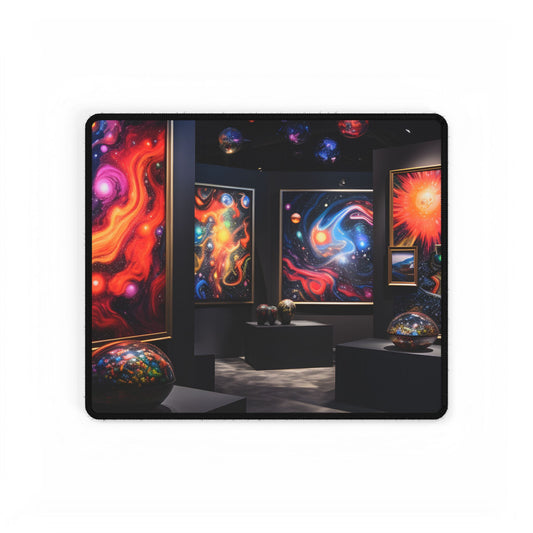 Vibrant Celestial Art Gallery: Wide Angle Perspective - Desk Mat