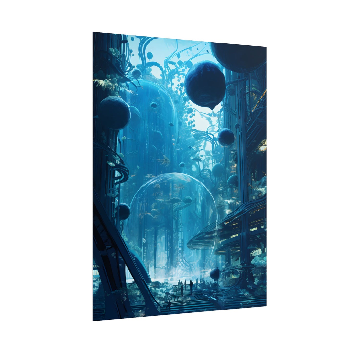 Underwater City of the Future: Sustainable Living in Harmony with Nature - Poster