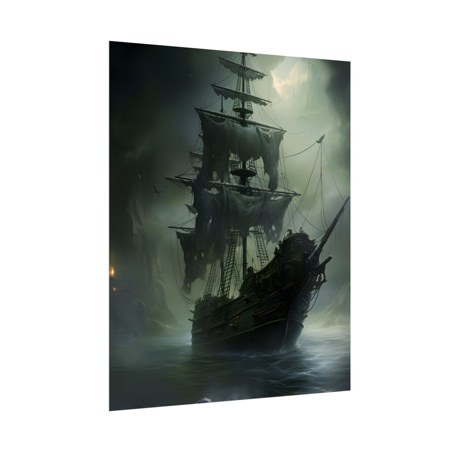 Pirate Ghost Ship: Sailing Through the Ocean - Poster
