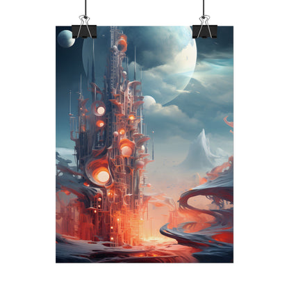 Cyber Dreams: Abstract Artwork - Poster