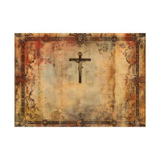 Vintage Biblical Art Print: A Historical Scene - Poster