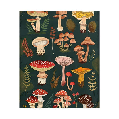 Vibrant Mushroom Poster: 2024 Batch - Poster