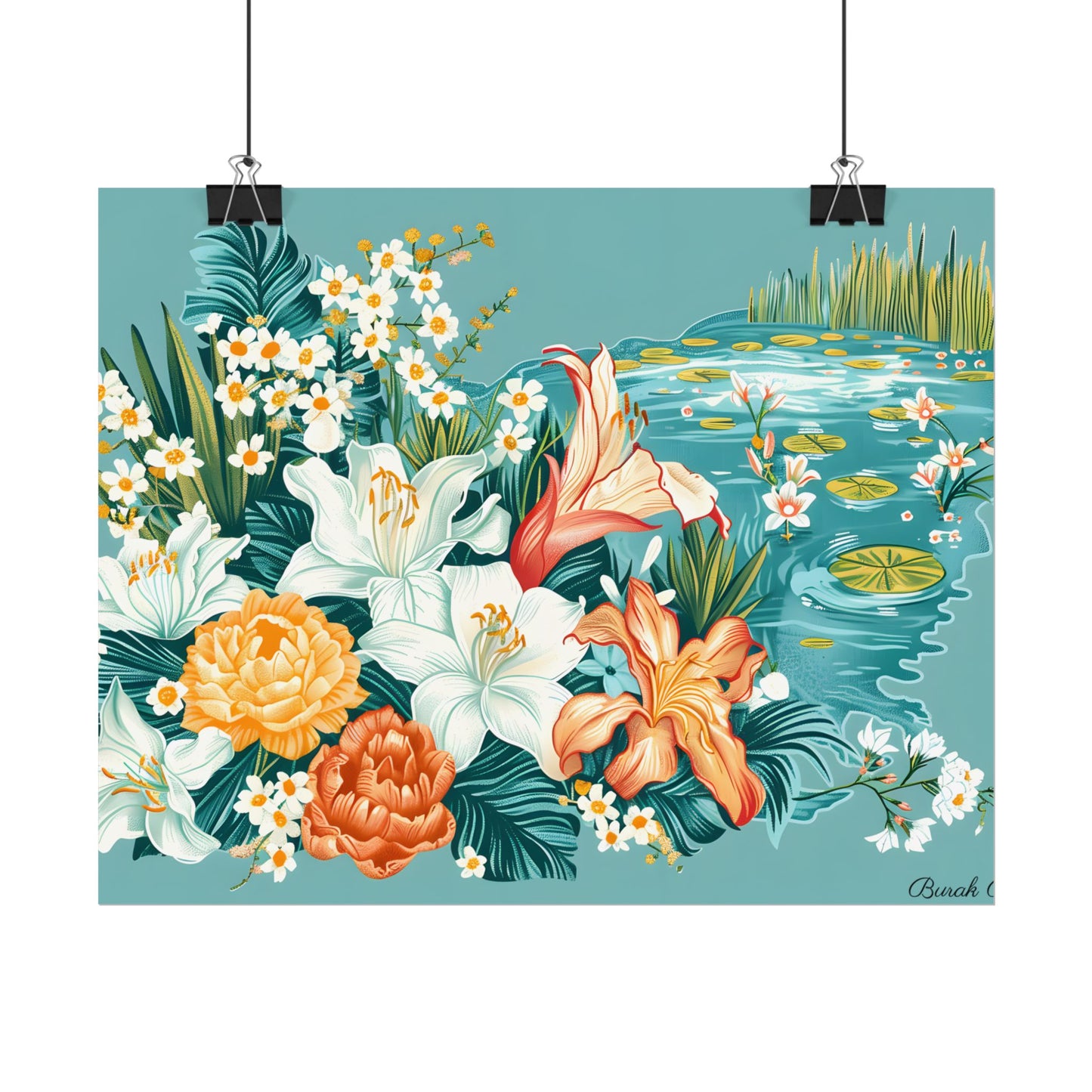Vibrant Florida State Map: Colorful Artwork - Poster
