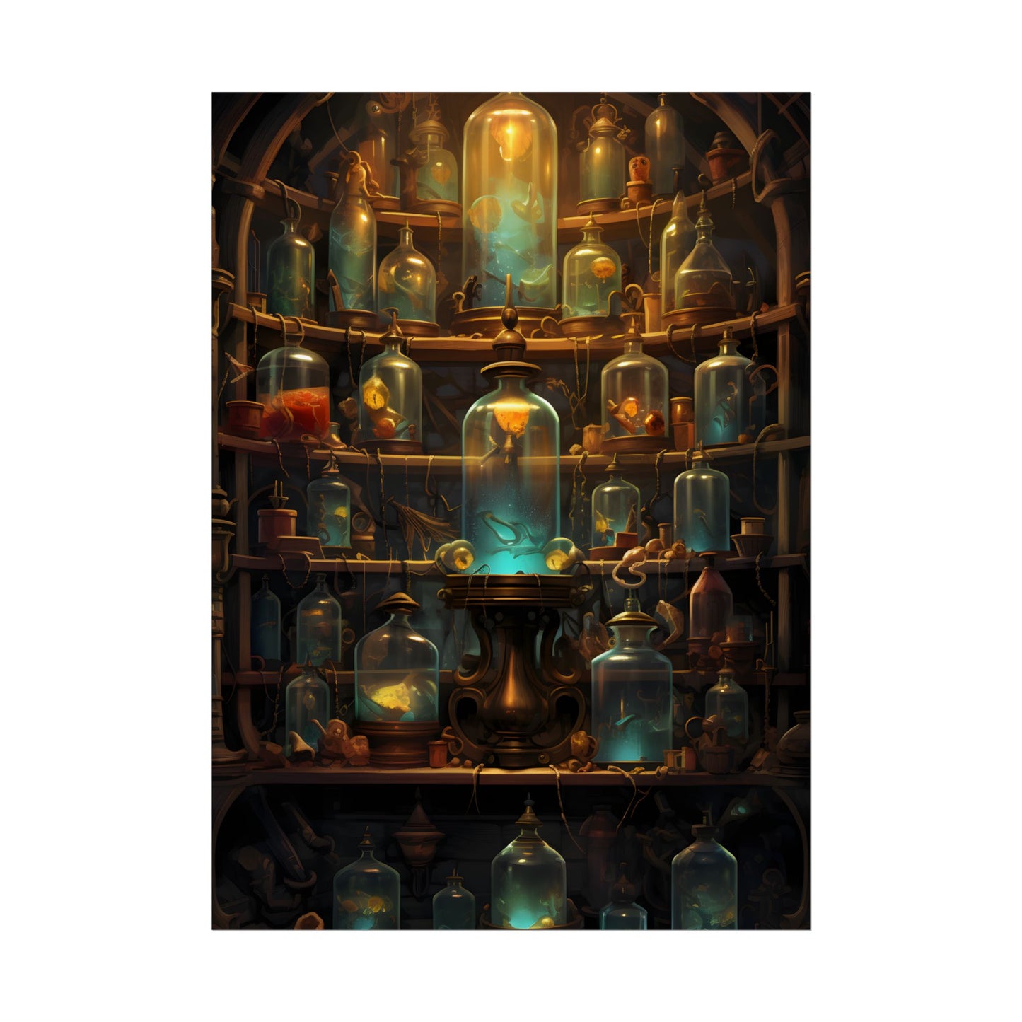 Lab Curiosities: Mysterious Research Space Artwork - Poster