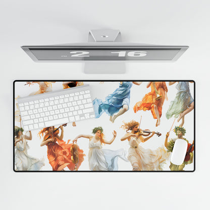 Ethereal Goddesses of Greece: Athena to Nemesis Artwork - Desk Mat