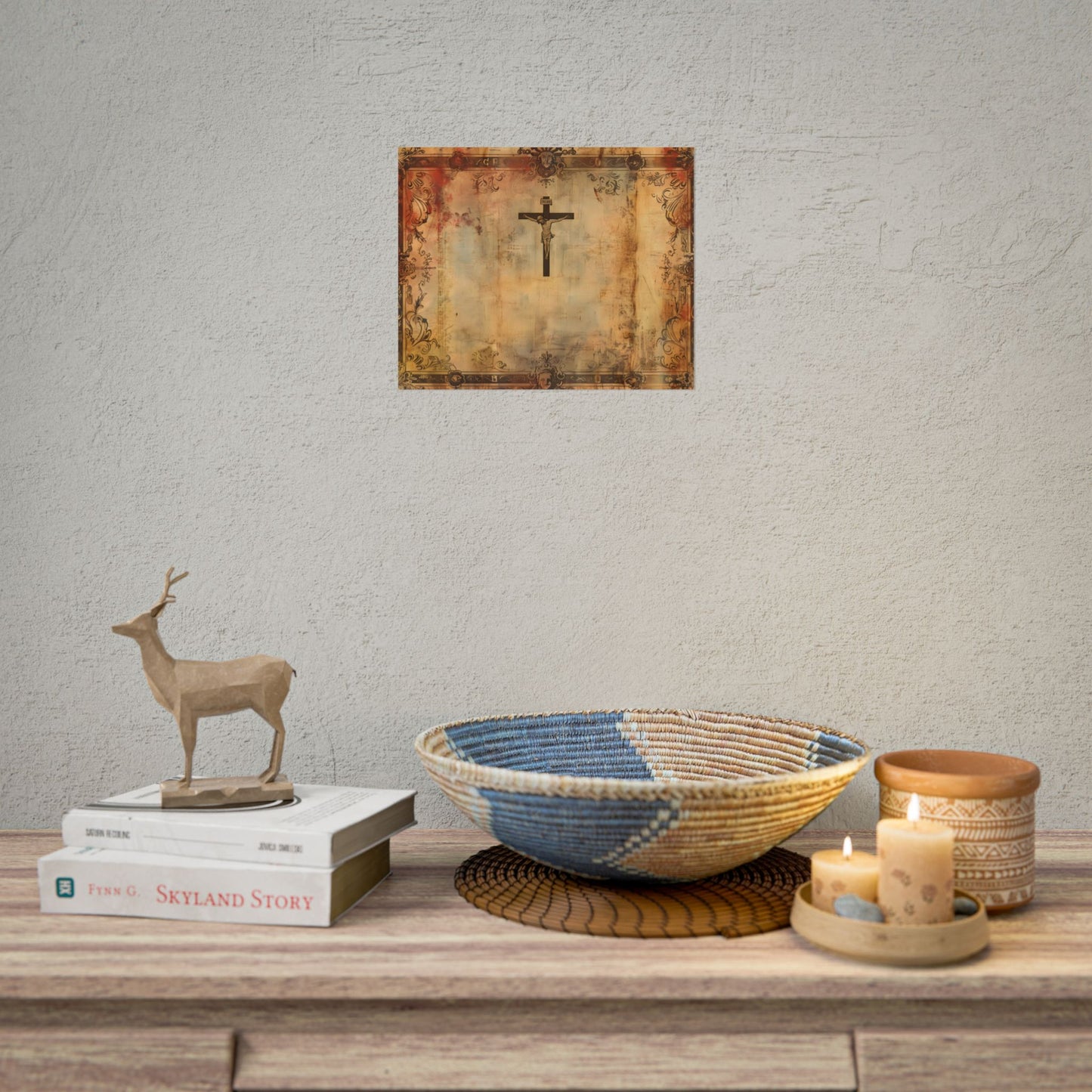 Vintage Biblical Art Print: A Historical Scene - Poster