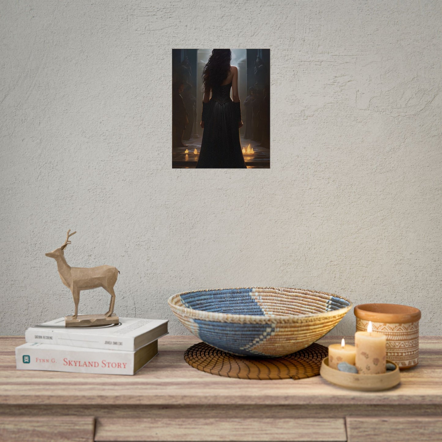 Candid Moment: Geometric Pattern and Sunglasses Art - Poster