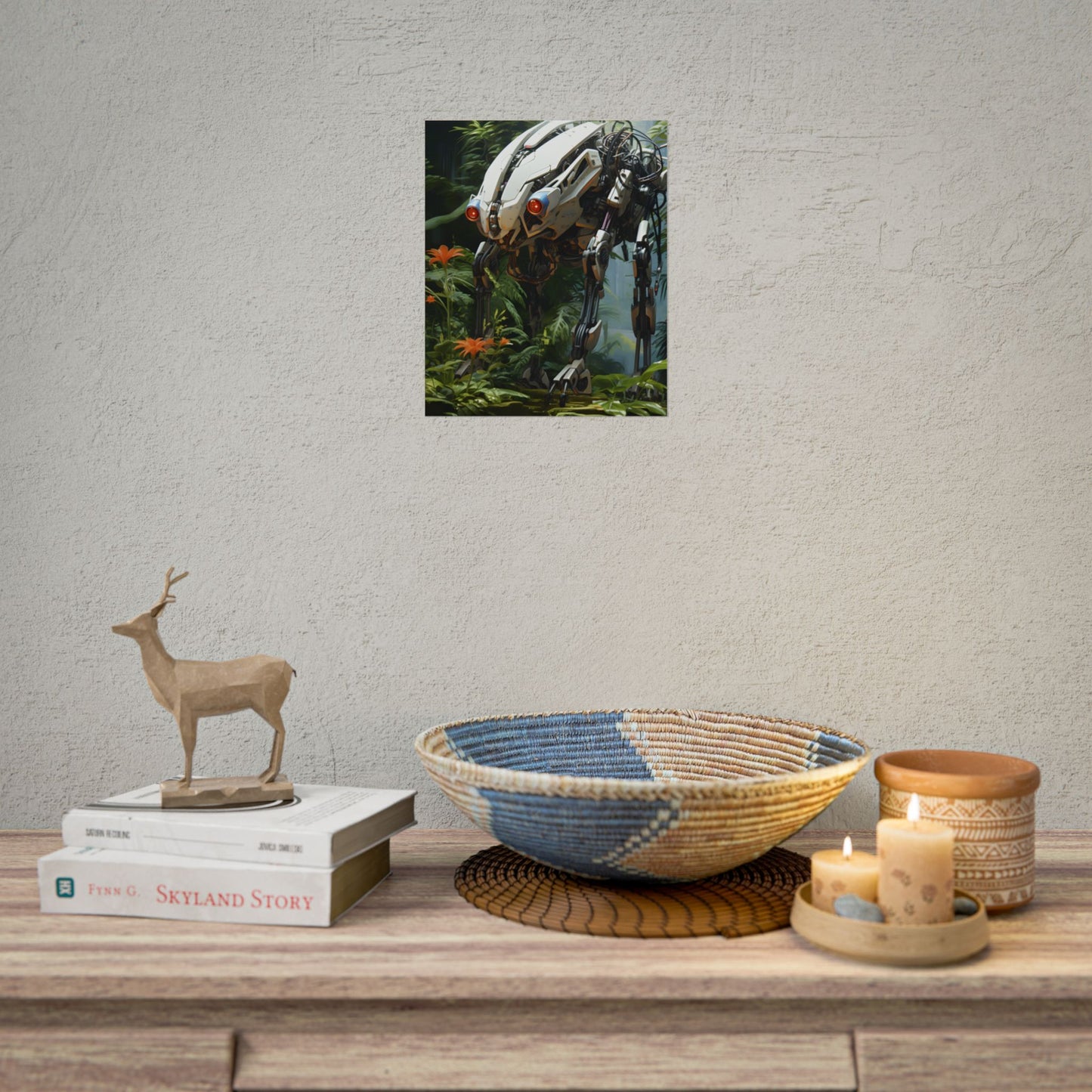 Robotic Wildlife Sanctuary: Harmony in Nature - Poster