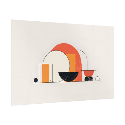 Minimalist Digital Product Design: Bold Block Artwork - Poster