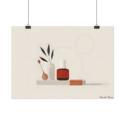 Minimalist Electronic Device: Bold Modern Art Illustration - Poster