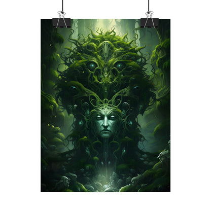 Mystical Forest Guardians: Ancient Tree Spirits Ethereal Artwork - Poster