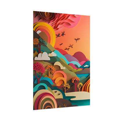European Quilled Artwork: A Masterpiece of Paper Intricacy - Poster
