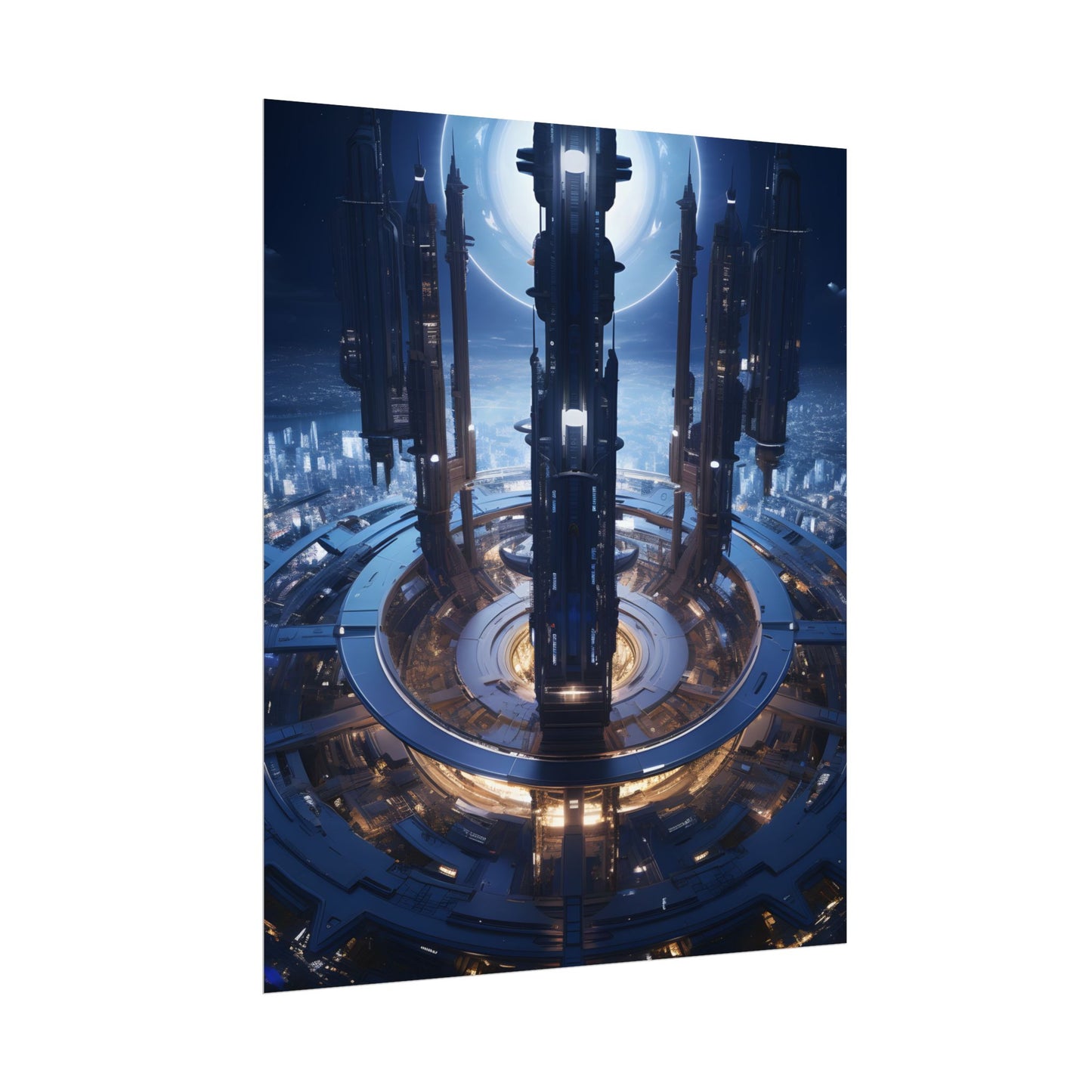 Massive Space Station: A Complex Oasis in Outer Space - Poster