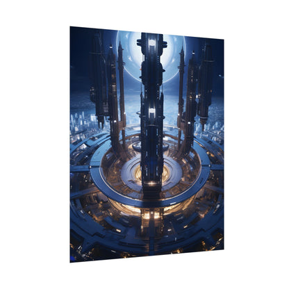 Massive Space Station: A Complex Oasis in Outer Space - Poster