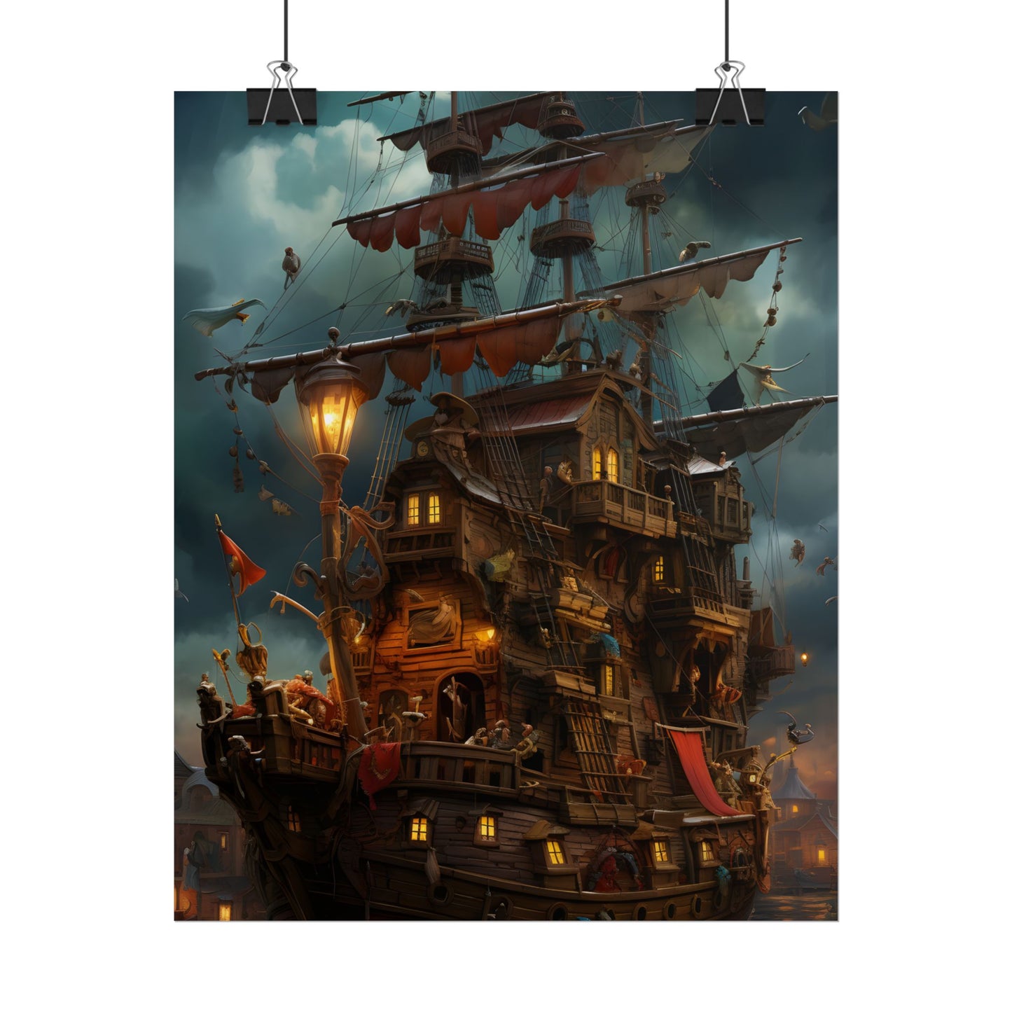 Swashbuckling Time-Traveling Pirates: Traditional Pirate Art - Poster