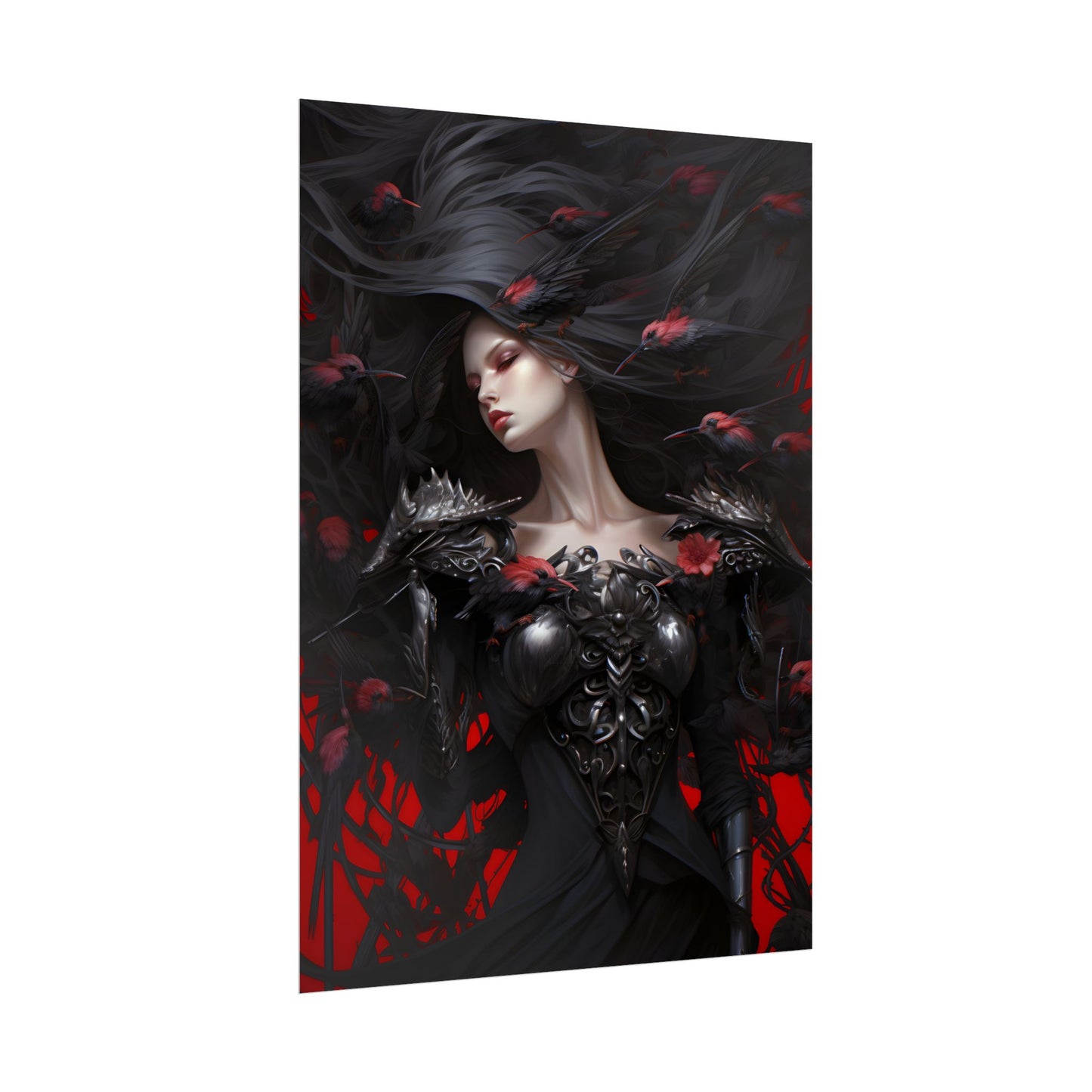 Enigmatic Songbird: Nature's Guardian Art - Poster
