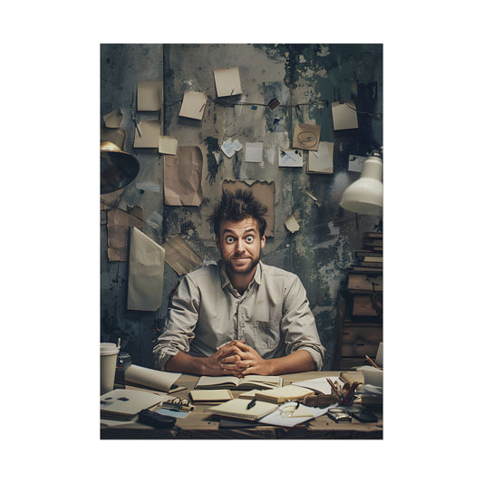 Self-Portrait in Reflection: Everyday Life Moment - Poster