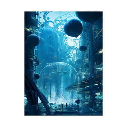 Underwater City of the Future: Sustainable Living in Harmony with Nature - Poster