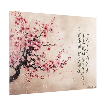 Elegant Cherry Blossom: Japanese Art Photography - Poster