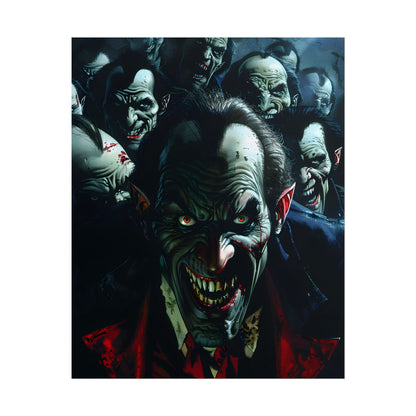 Mischievous Vampires: Gothic Group Artwork - Poster