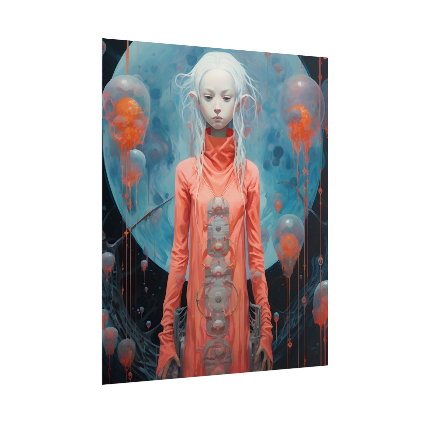 Celestial Dreams: Vibrant Stars and Planets Art - Poster