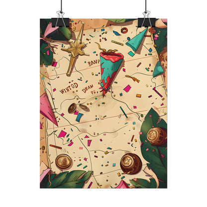 Whimsical Portrait with a Large Nose - Poster