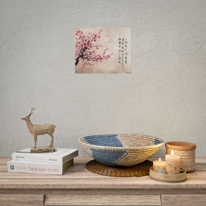 Elegant Cherry Blossom: Japanese Art Photography - Poster
