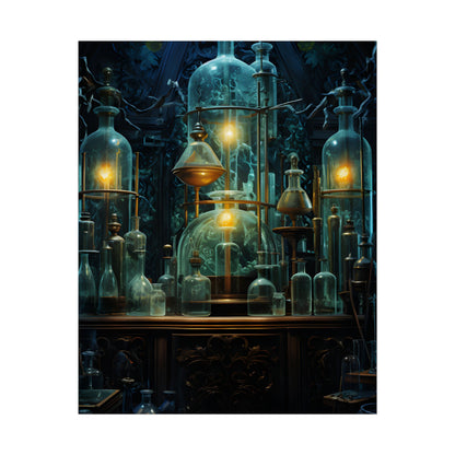 Laboratory Scene: Scientist in Chemical Research - Poster