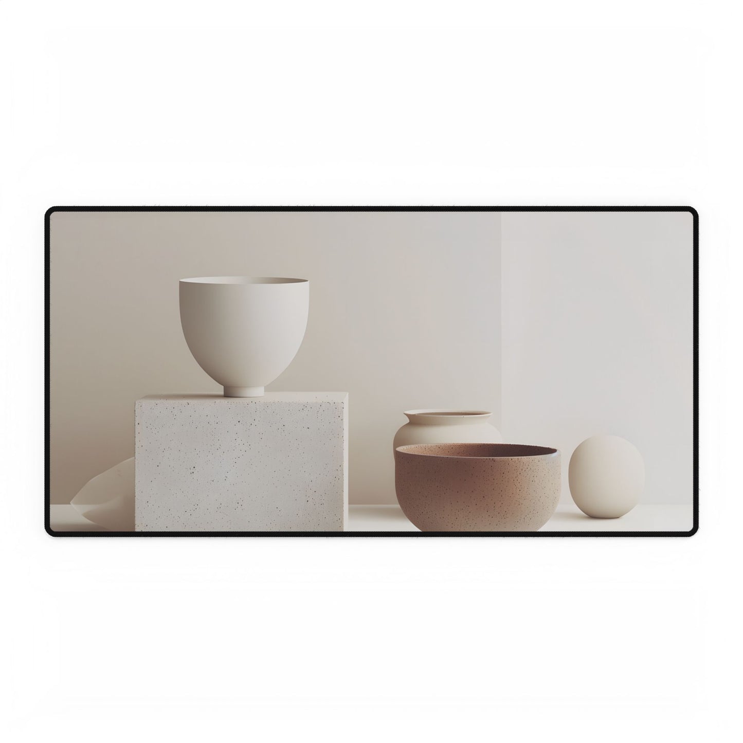 Minimalist Modern Geometry: Artwork Design Product - Desk Mat