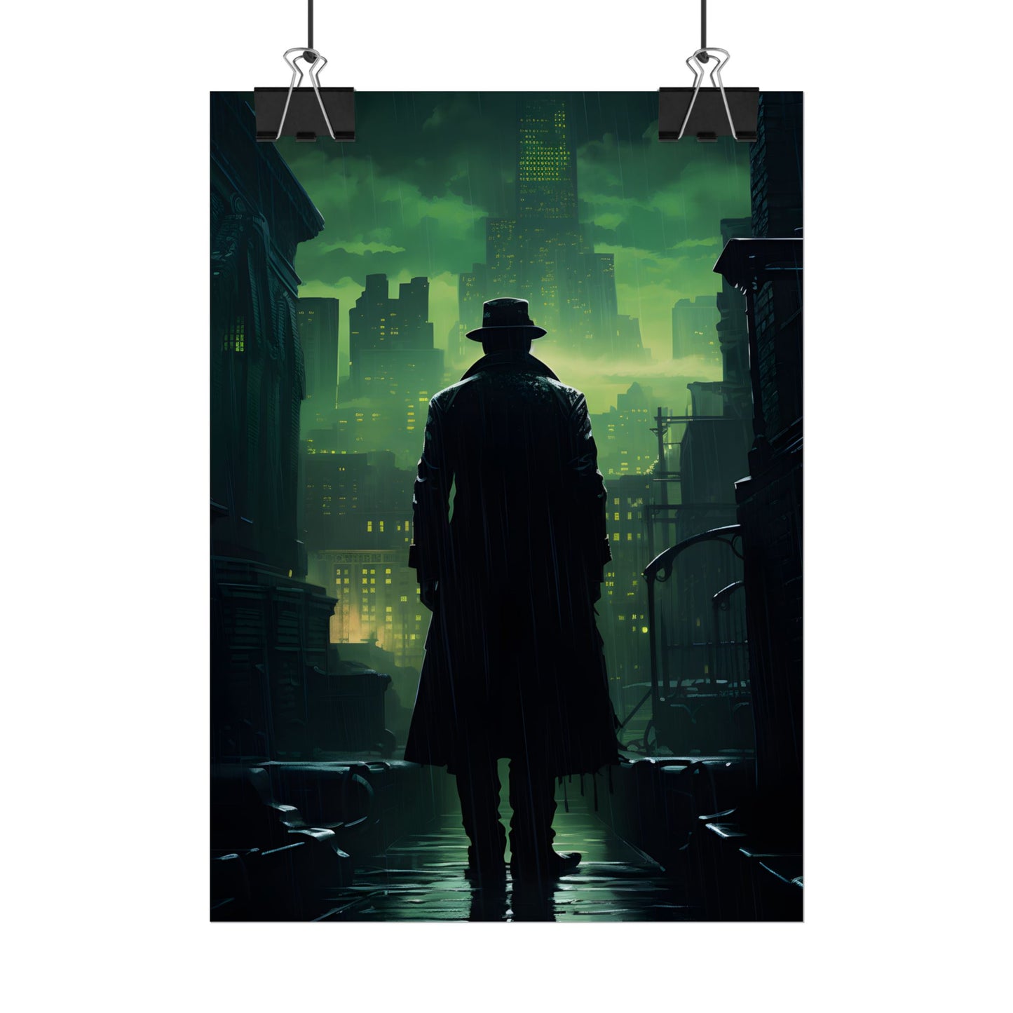 Urban Fantasy Detective: Hard-Boiled Mystery Artwork - Poster