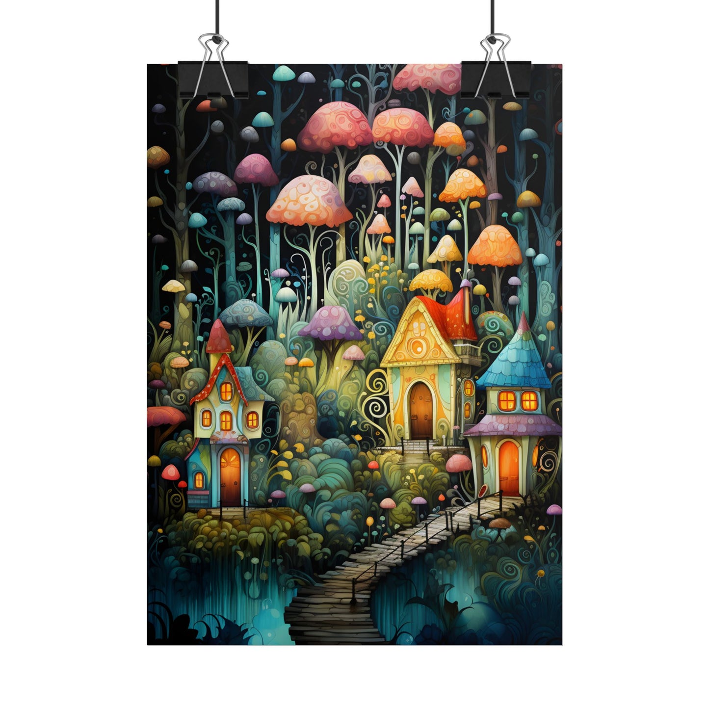 Enchanted Forest Fairies: A Classic Whimsical Artwork - Poster