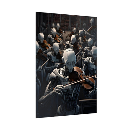 Sentient Robot Symphony: A Robot Orchestra - Poster