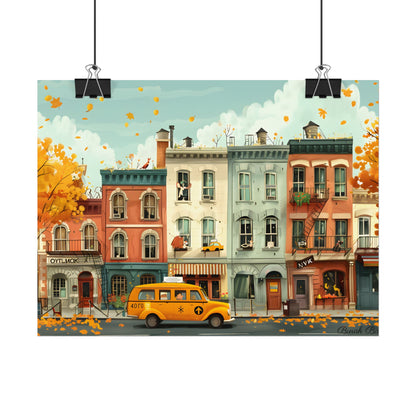 Whimsical Yellow Dream: A Captivating Illustration - Poster