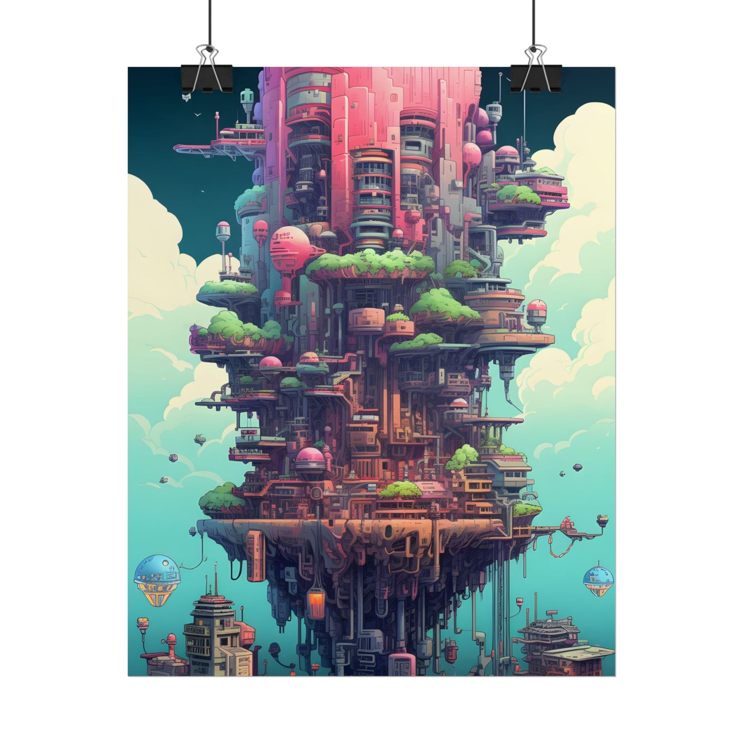 Gamified Pixelated Cyber-Pets: Colorful Digital Art - Poster