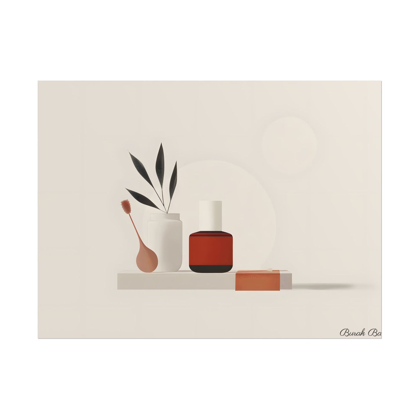 Minimalist Electronic Device: Bold Modern Art Illustration - Poster