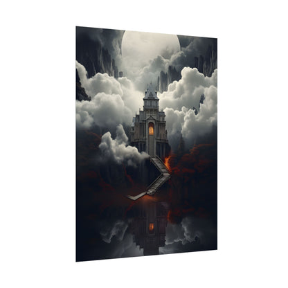 Handheld Message: Personal Artwork in a Small Oval Frame - Poster