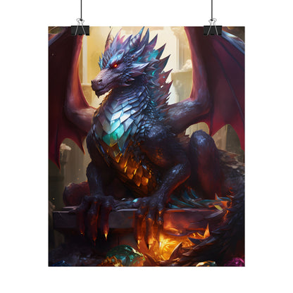 Ancient Dragon's Majestic Lair: Fantasy Guardians of Old - Poster