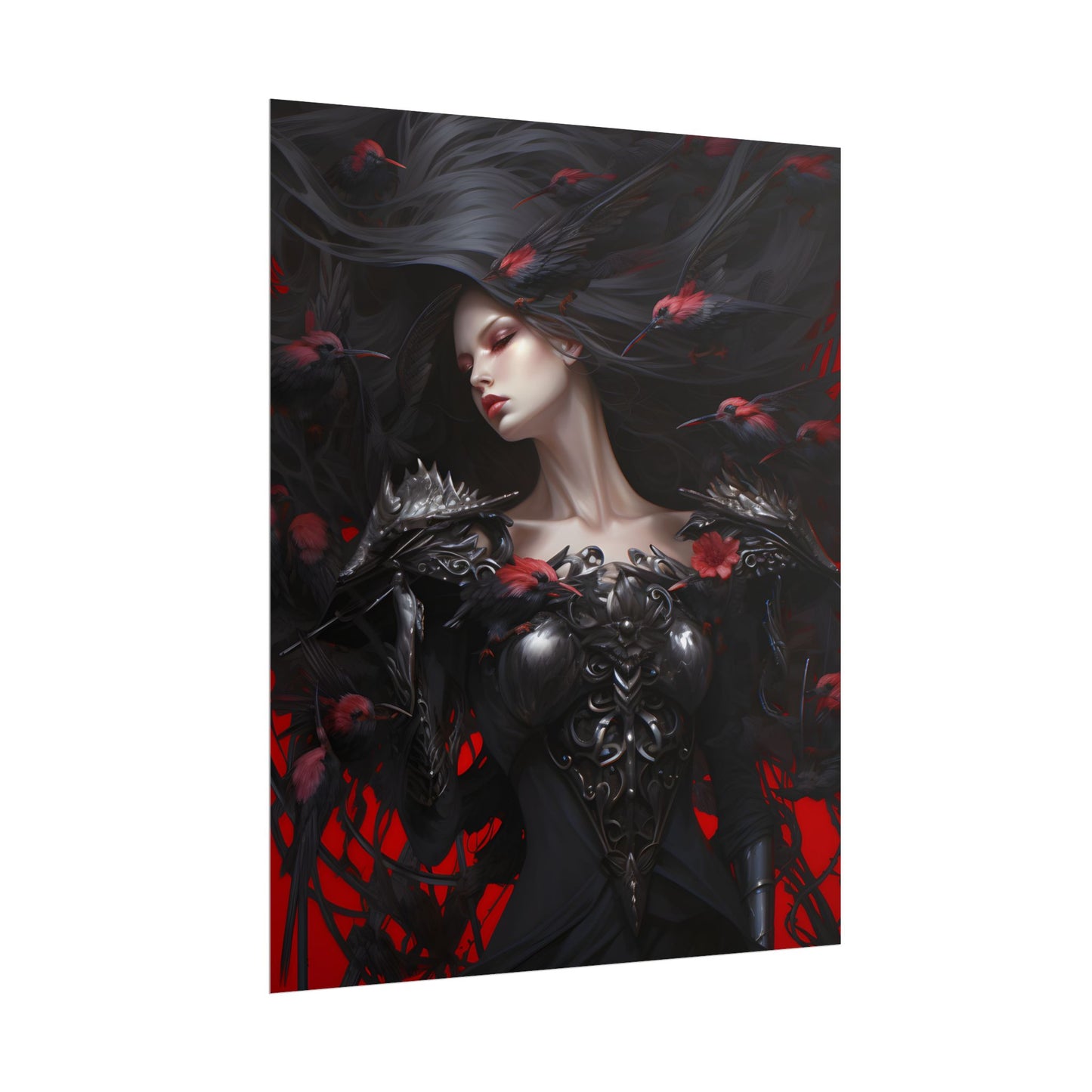 Enigmatic Songbird: Nature's Guardian Art - Poster