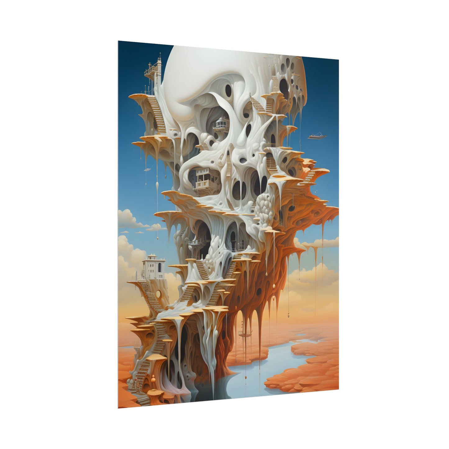 Surreal Dream World: Psychedelic Dreamscape Art - Poster
