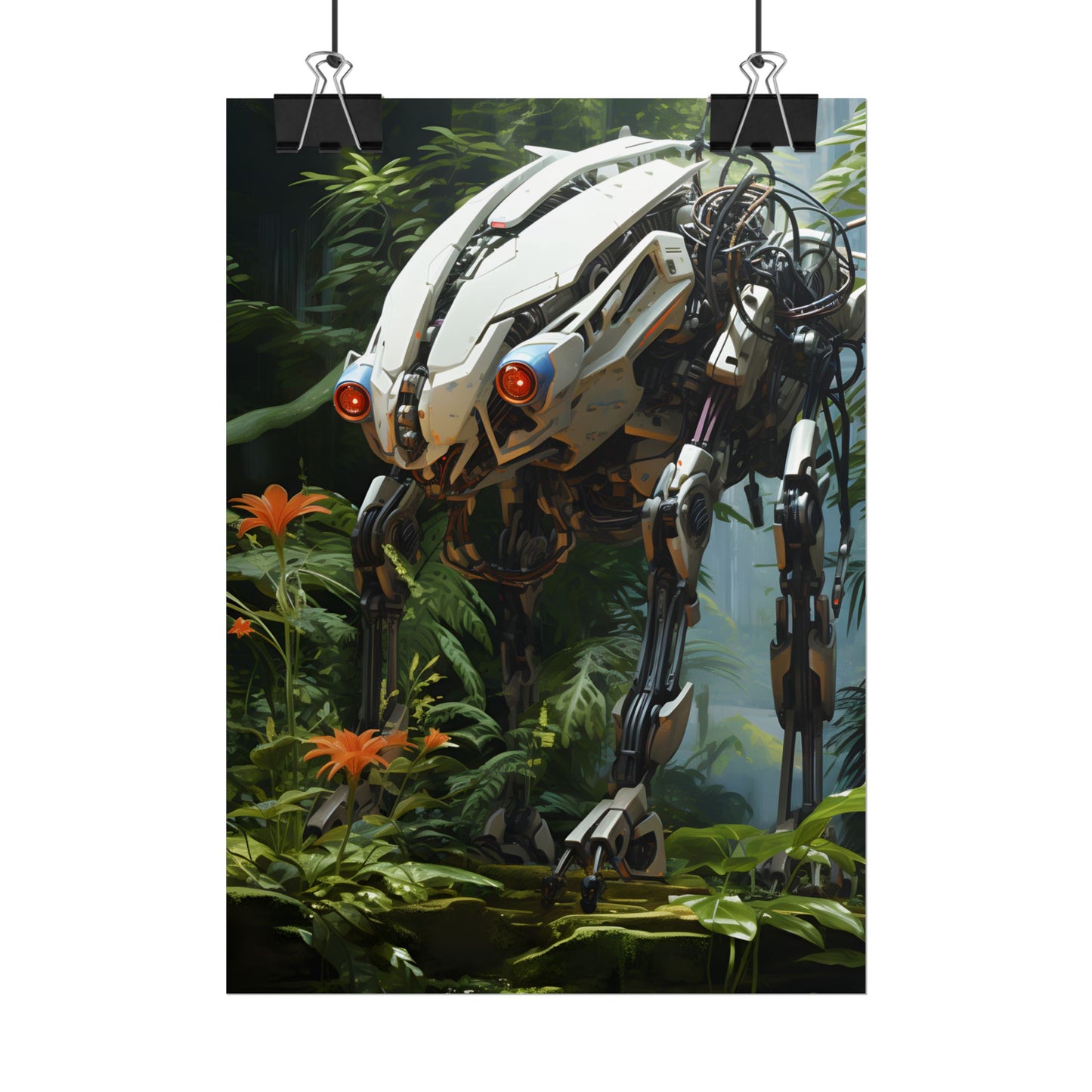 Robotic Wildlife Sanctuary: Harmony in Nature - Poster