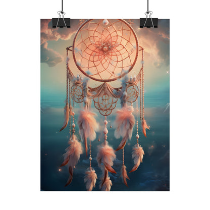 Ethereal Dreamcatcher Realm: Surreal Dreamscape Digital Art - Poster