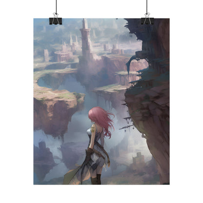 Vibrant Bird in Flight: Anime Style Digital Art - Poster