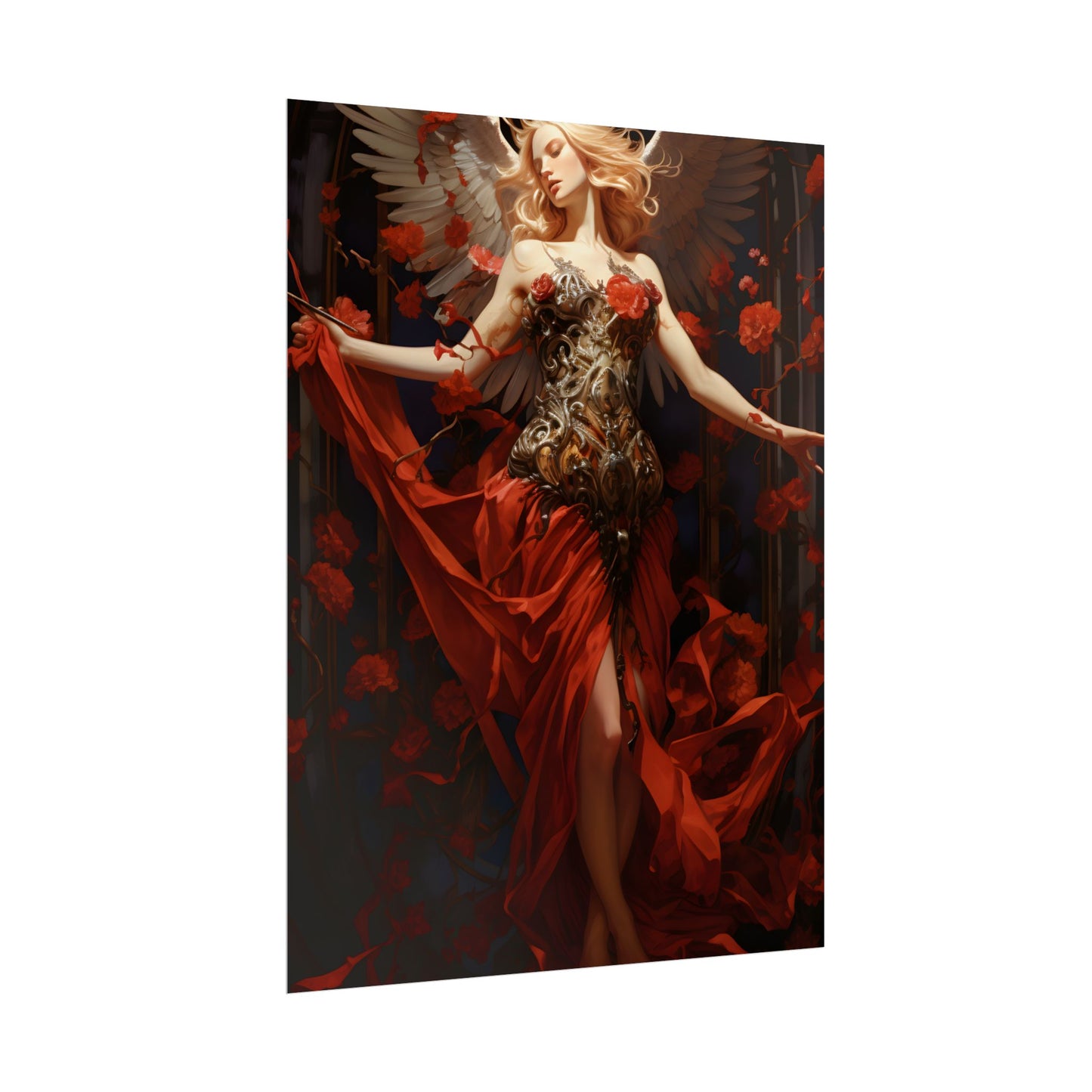 Enigmatic Guardian: A Figure of Mysterious Presence - Poster